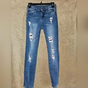 KanCan Skinny Jeans with Patch work